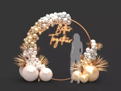 Balloon Arch 3 3D model