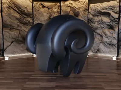 Goat Creature Figure Fan Art Toy 3D print model