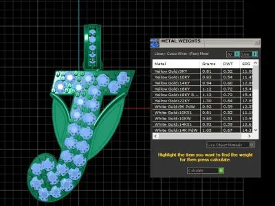 LUXURY ALPHABET J PENDANT 3D PRINTABLE MODEL 3D print model