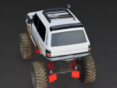 Extreme Off-Road Monster SUV 3D Model Low-poly 3D model