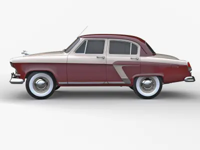 1957 GAZ M 21 Volga 3D model