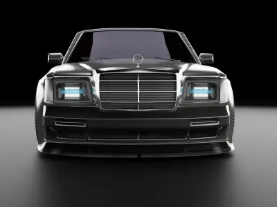 mercedes benz widebodykit 3D model