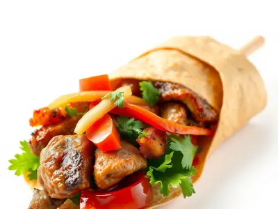 Juicy Dner Kebab Wrap D model pack Low-poly 3D model