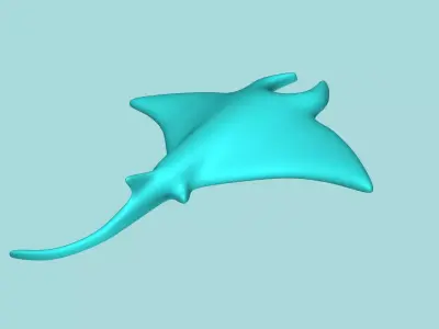 Manta Ray - Wall Decor - Decoration 3D print model