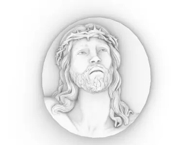 jesus head 3D print model