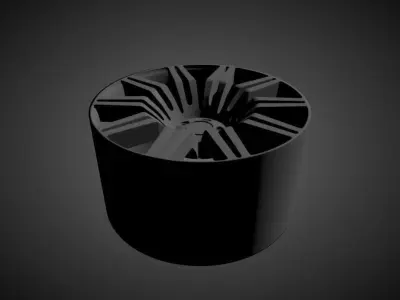 Style 172 spider scalable and printable rims 3D print model