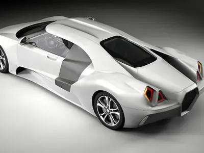 Dosch 3D - Car Details - Futuristic 3D model