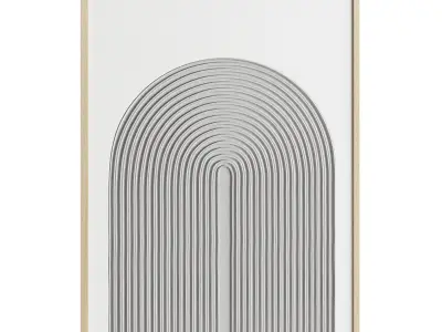 Plaster painting Decomarkt Gray Arches 3D model