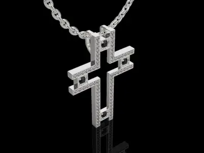 Diamond Cross 009 3D print model