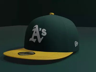 Oakland Athletics Baseball Hat 3D model