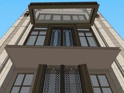 vernacular front facade sketchup model 3D model