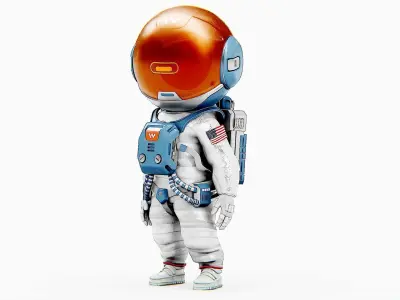 TOON ASTRONAUT JEREMY Rigged for Unreal Engine - Unity - MIXAMO 3D model