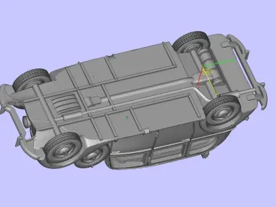 Mercedes 260D 3D print model