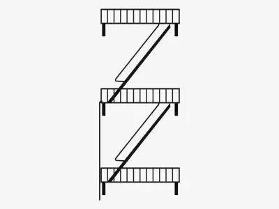 Decorative wall shelf 01 3D model