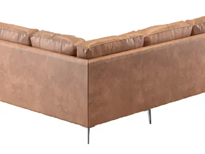 Capri sectional sofa 2 3D model