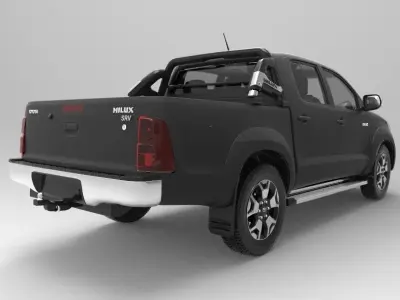 Toyota Hilux 2015 interior 3D model