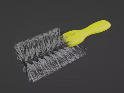 Car cleaning Wheel Brush Low-poly 3D model