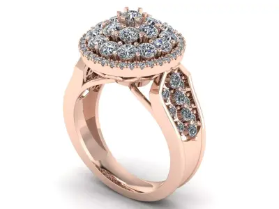cincin solitaire 3D print model