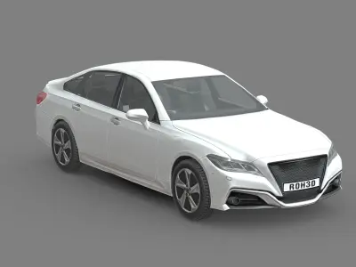 Toyota Crown RS Advance 2018 Low-poly 3D model