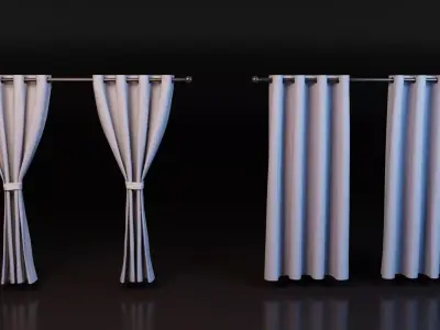 Curtain Set 3D model