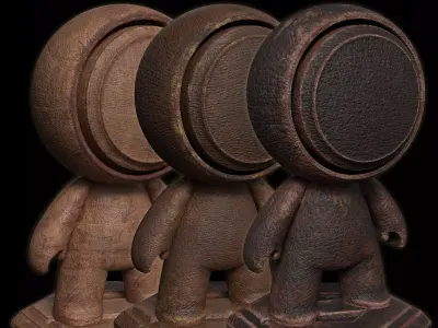 Smart Materials 03- Damaged Leather for Substance 3D Painter Texture