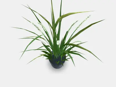FEJKA Artificial potted plant 3 Low-poly 3D model