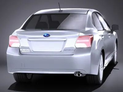 Subaru Impreza 2013 sedan VRAY 3D model