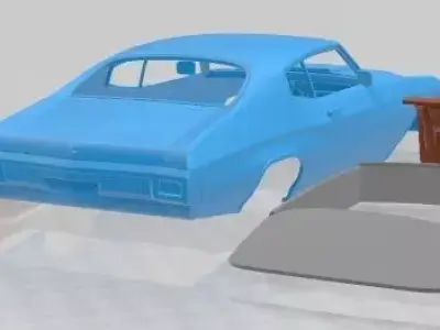 Chevrolet Chevelle SS 396 Hardtop Coupe 1970 Printable Car  3D print model