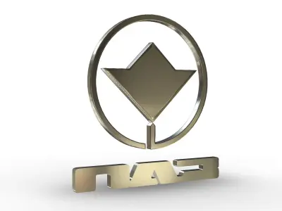 paz logo 3D model