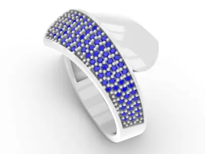 Jewelry Diamond Ring Model RG97 Free 3D print model