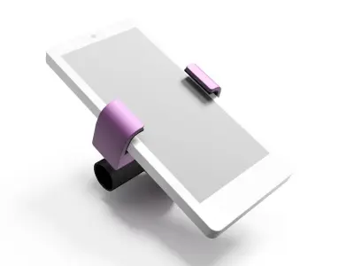 Phone holder for bicycles Low-poly 3D model