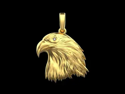 eagle pendant  model 336 3D print model