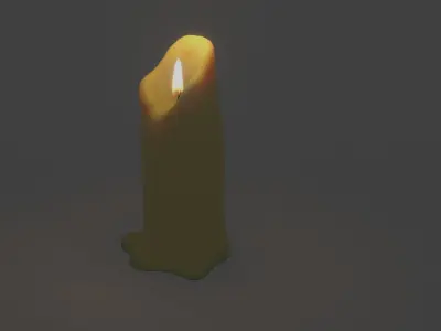 Candle 3D model purchase