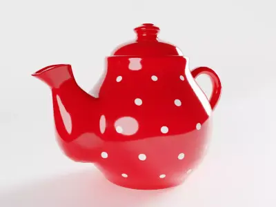 Polka Dot Teapot 3D model