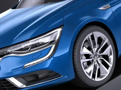Renault Talisman Estate 2018 VRAY 3D model