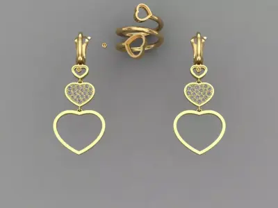 CHOPARD HAPPY HEARTS COMPLECT 3D print model