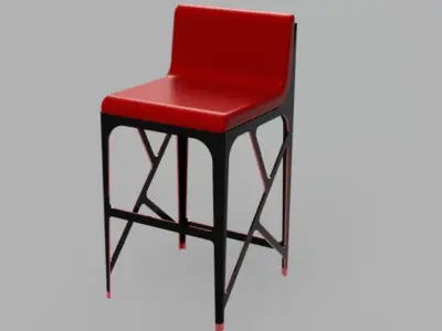 Kitchen bar Stool 3D model