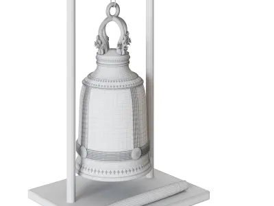 Rattanakosin period temple bell decoration 3D model