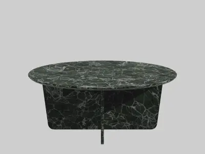 Tableau Coffee Table-marble green Low-poly 3D model