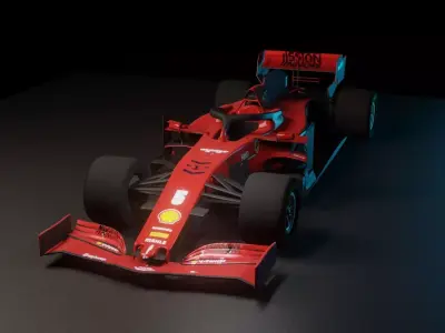 SF1000 F1 Car Ferrari 3D model