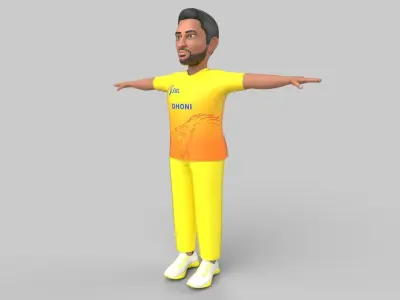 Dhoni 3D model