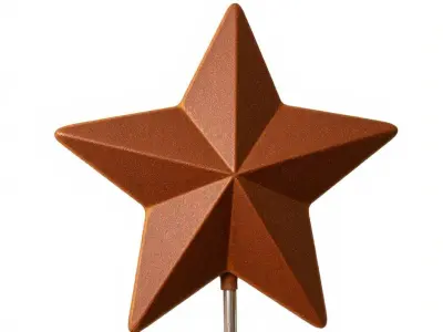Rustic Star Decoration Model Pack Low-poly 3D model