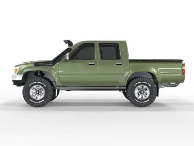 Generic Hilux 1997 Double Cab 4x4  3D model