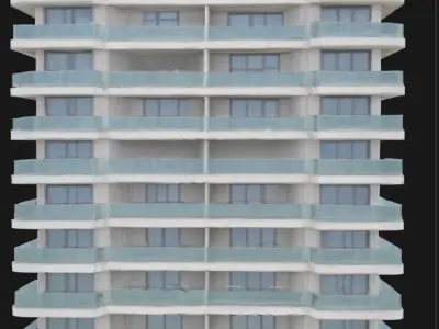 Residential Building 3D model 5