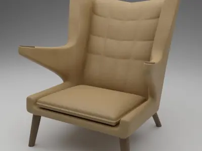 The Papa Bear Arm chair  3D model