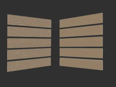 Wood Panels 3D print model