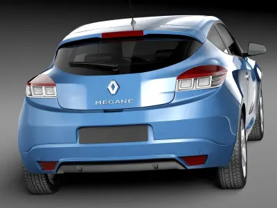 Renault Megane 3-door GT 2014 3D model
