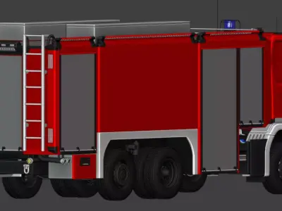 Scania P410 XT Schlingmann GTLF 3D model