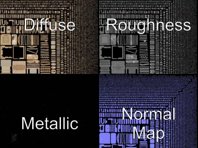 Ancient Roman Building Model Pack Low-poly 3D model