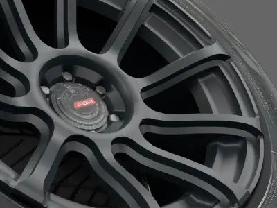 Wheel Rays Gramlights 57Tran X Low-poly 3D model